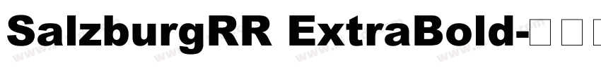 SalzburgRR ExtraBold字体转换